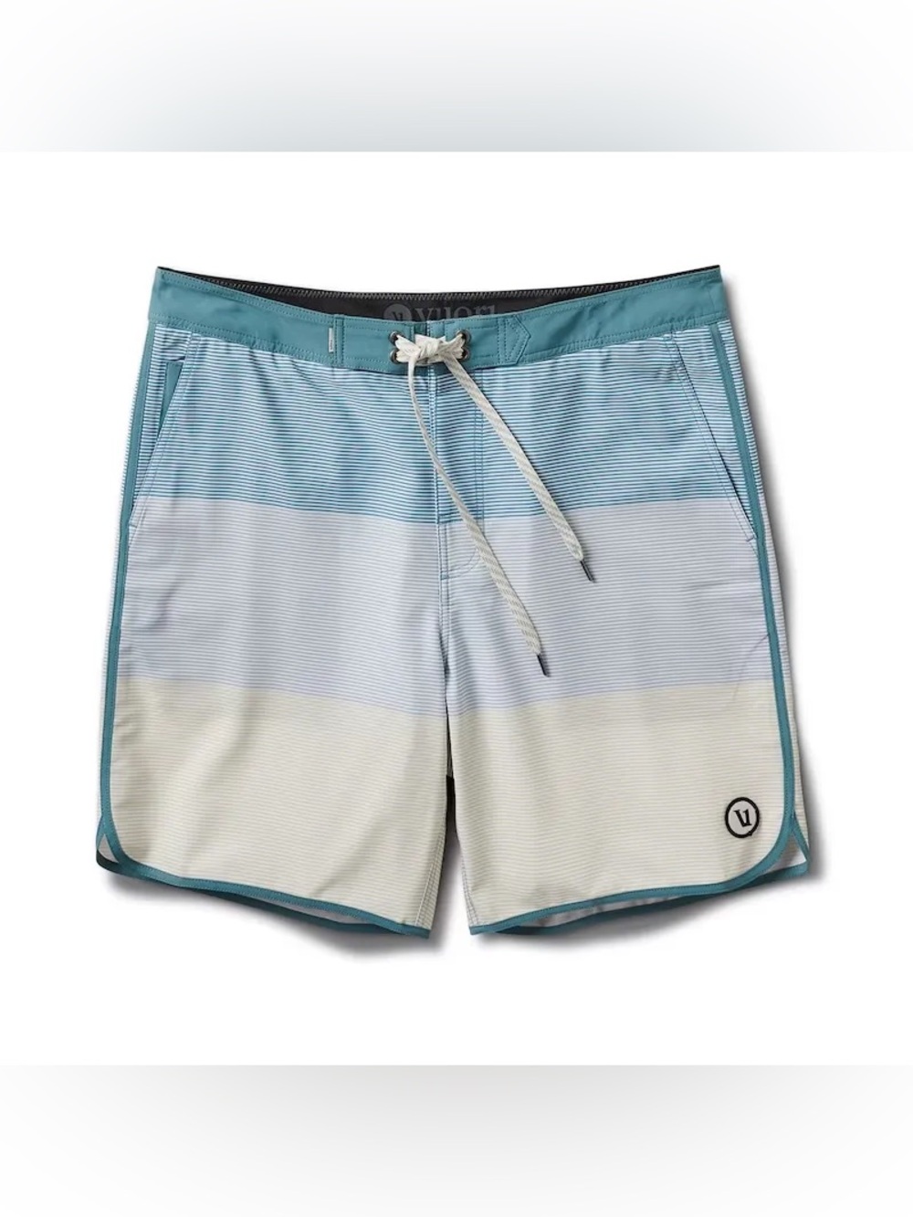 Vuori Men's Size 34 CRUISE BOARDSHORT Blue And Yellow